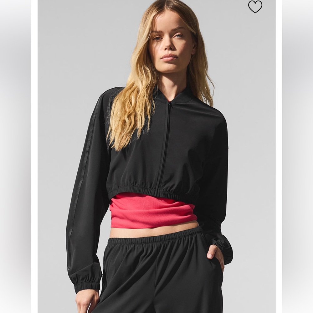 Alo Breezy Cropped Hooded Jacket